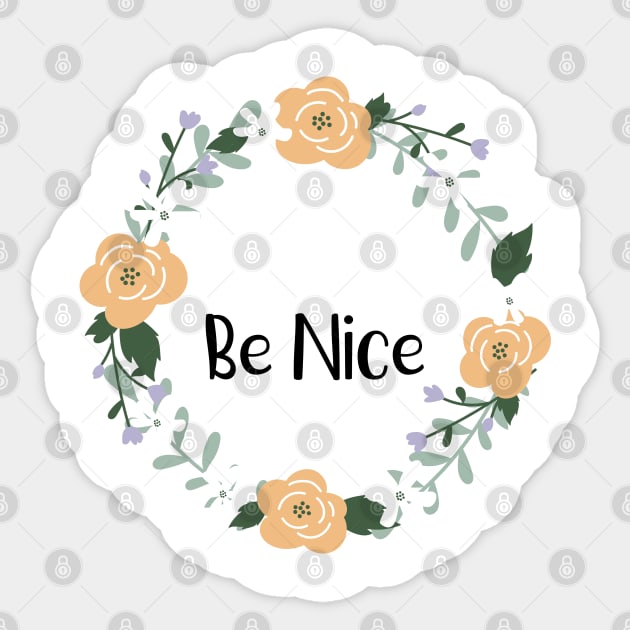 Women Be Nice Gifts Sticker by lateefo